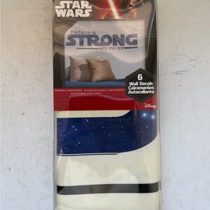 Star Wars Wall Decals Peel and Stick blue and black